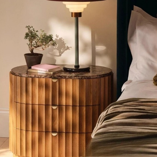 طاولة بجانب السرير، درج منزلي صغير، طاولة بجانب السرير، تخزين جانبي للأريكة وخزانة التشطيب #5