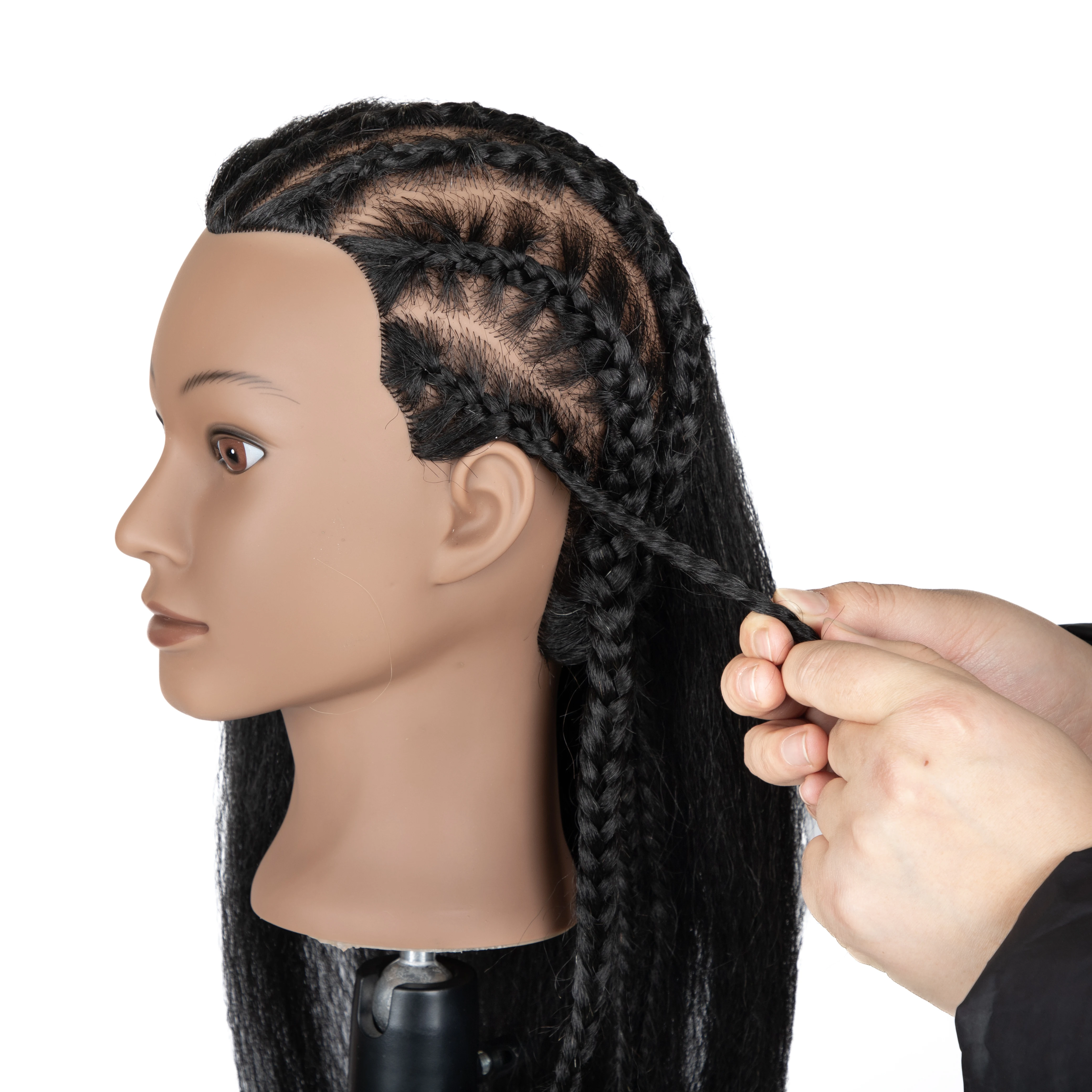 

Учебная голова-манекен с 80% натуральными человеческими волосами, 16, 18, 20 дюймов, для косметологии и плетения кос