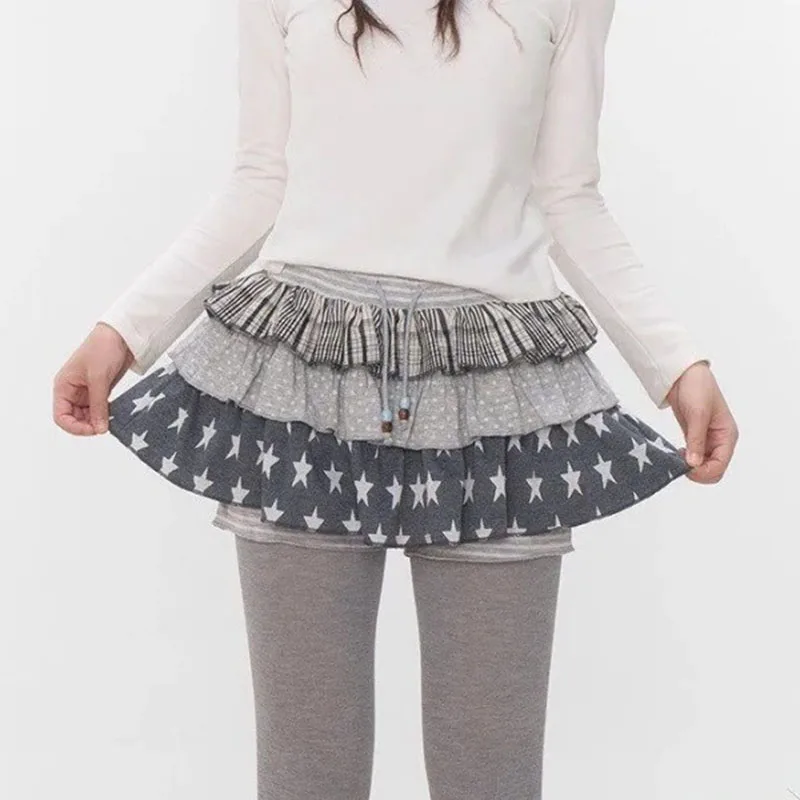 

Японская винтажная мини-юбка Y2K в горошек и клетку с завязками на талии, А-силуэт, модная, в стиле гранж, для женщин