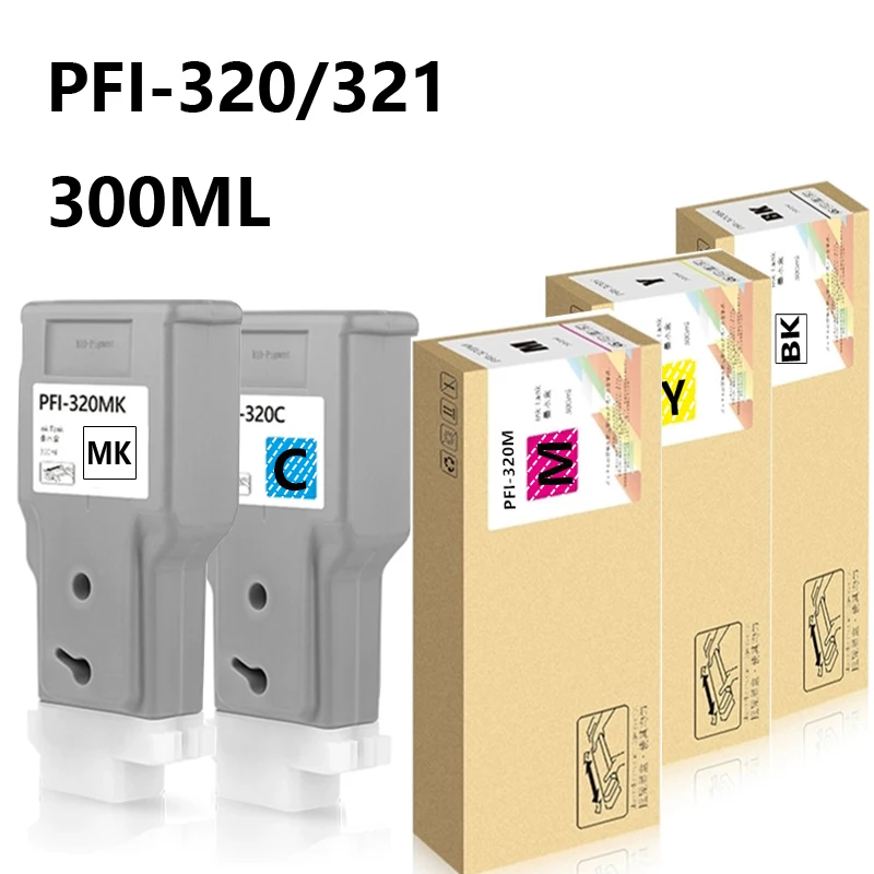 PFI 320 pfi 321 Ink Cartridge for Canon TM200 TM205 TM300 TM305 TM250 255 350 355 Pigment Inks Compatible with Canon Printers