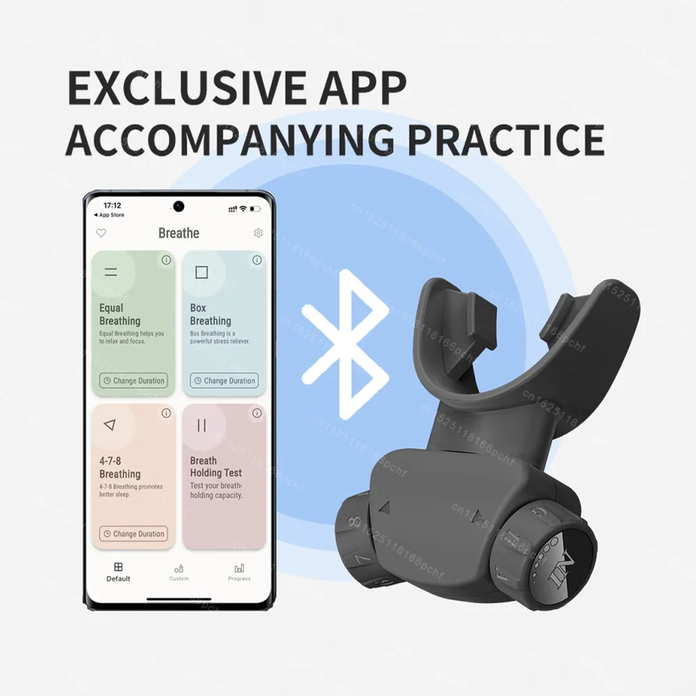 Connectable App Training Companion Strengthen Breathing Exerciser Lung Trainer Lightweight Professional Easy Clean Portable