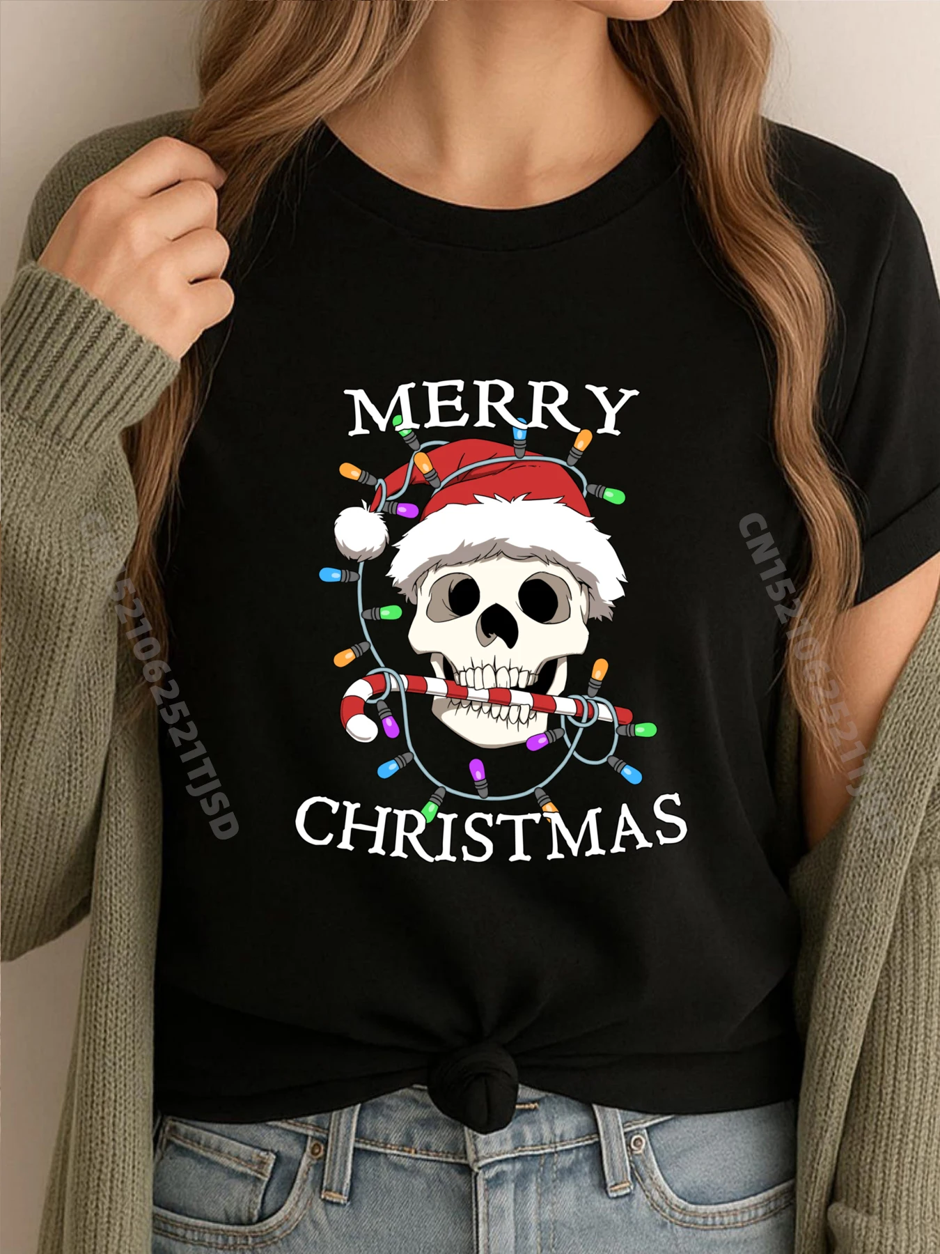 

Merry Christmas Skull Skeleton Funny Shirts Tshirt Vintage Style