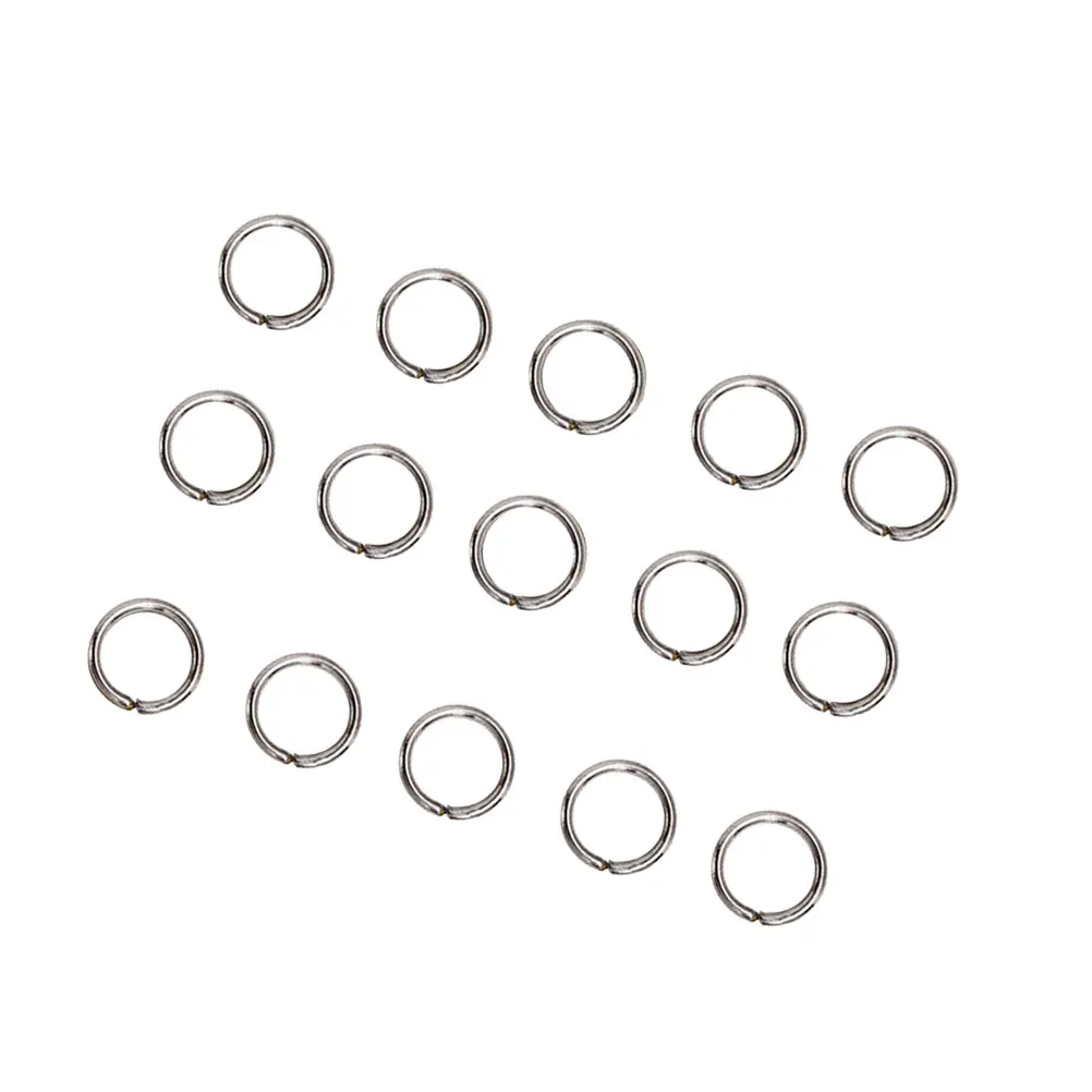 

200pcs 12X10Mm Stainless Steel Split Circle Diy Photo Album Jewelry Key Chains For Keys Bracelets Necklaces Lanyards Craft
