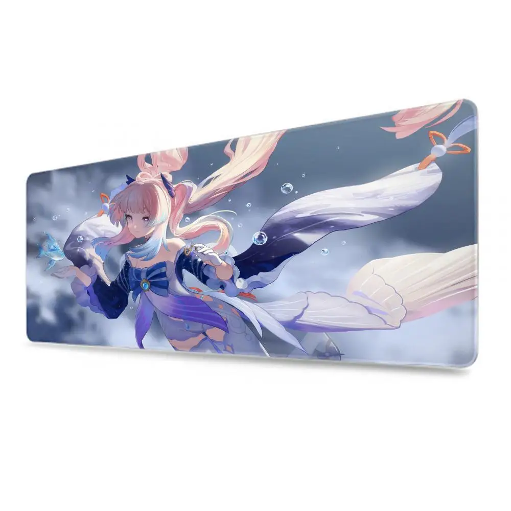 Genshin Impact Sangonomiya Kokomi Mouse Pad Large Gaming Accessories Mouse Mat Keyboard Mat PC Gamer Desk Pad Computer Mousepad