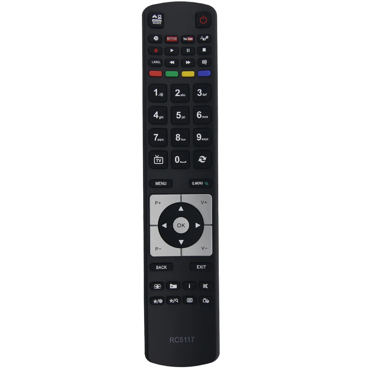 

Replace RC5117 Remote Control for Hitachi TV 50HYT62UH Bush DLED32265HDCNTD