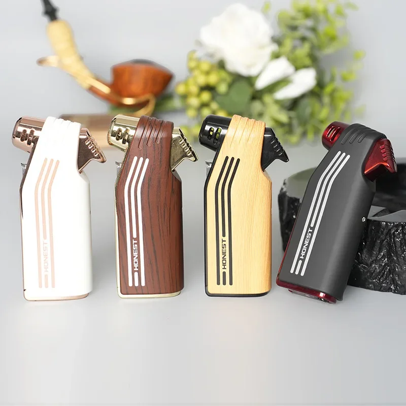 Baicheng Multifunctional Pipe Lighter, Slanted Open Flame, Creative Trendy Anti-scalding Men\'s Special Pressure Rod Smoking Set