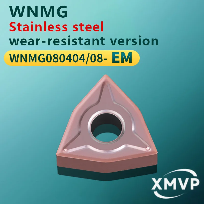 

Токарные пластины с ЧПУ в форме персика WNMG080404/08-EM, износостойкие зерна из нержавеющей стали марки BM8818