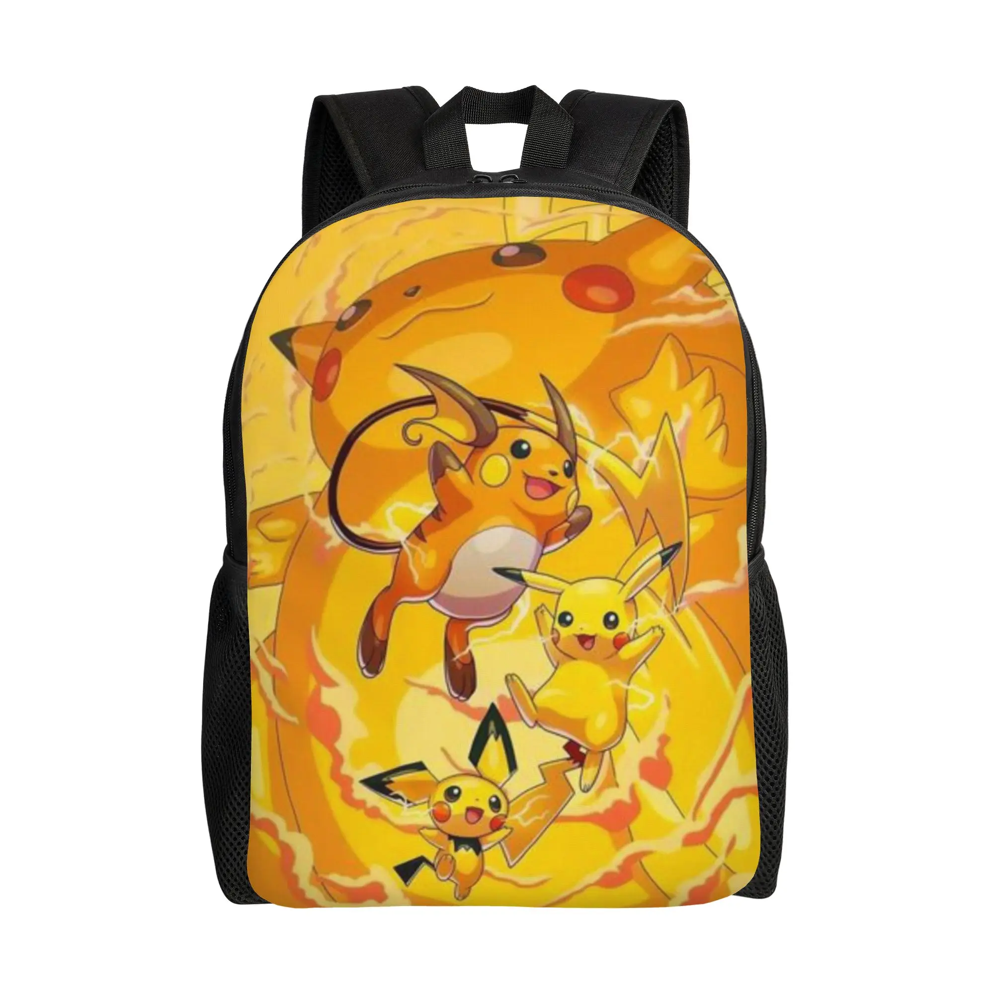 

Back to school season Golden Lightning Cartoon Pet Backpack Pikachu College Student Good Quality Backpack