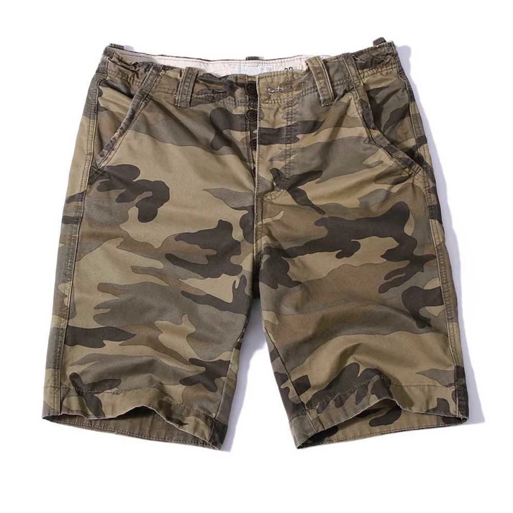 

Plus Size Cargo Shorts Men Casual Beachshorts Cotton Camouflage Military Army Style Loose Baggy Straight Clothing