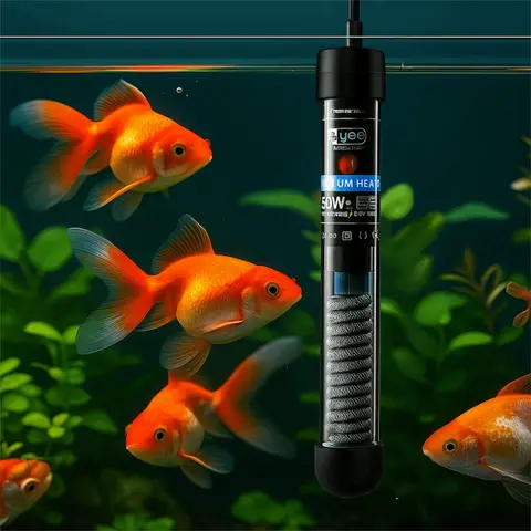 26°C Fish Tank Thermostat Quartz Glass 25W-75W Aquarium Submersible Heater Automatic Thermostat Low Water Heater Fish Breeding