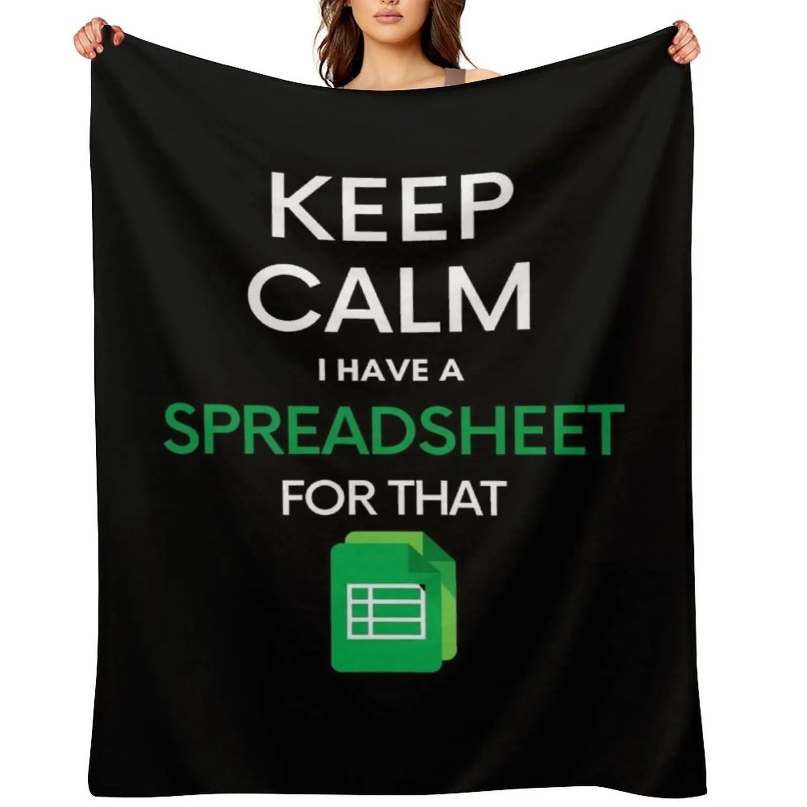 حافظ على الهدوء لدي ورقة مفرشة له - Microsoft Excel // بطانية رمي أوراق Google الناعمة الكبيرة الناعمة #1