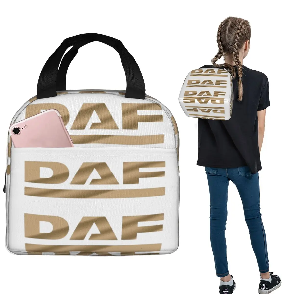 Awesome Daf Design Insulated Lunch Bag for Women Kids Leakproof Food Boxes Thermal Lunch Box Tote