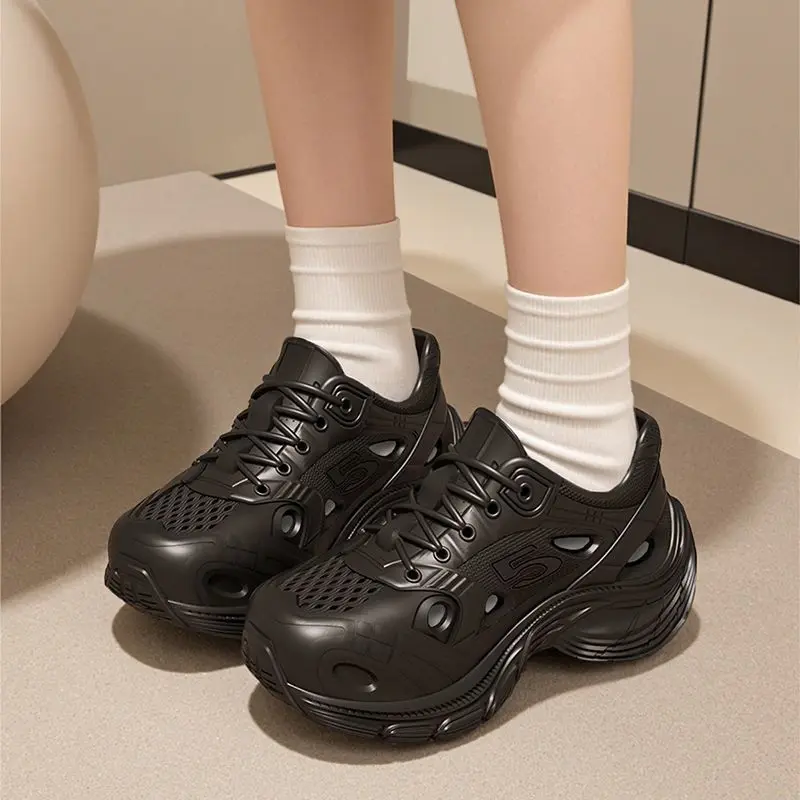 Thick-soled Hole Shoes 2026 New Summer Super Thick Outer Wear Non-slip And Deodorant Beach Bag Head Cool_vogvips.com