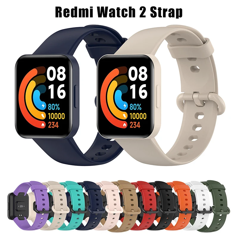 Silicone Sport Watch Strap For Redmi Watch Lite 2 Strap Wristband Replacement Band For Redmi Watch Lite 2 Smartwatch Watchband