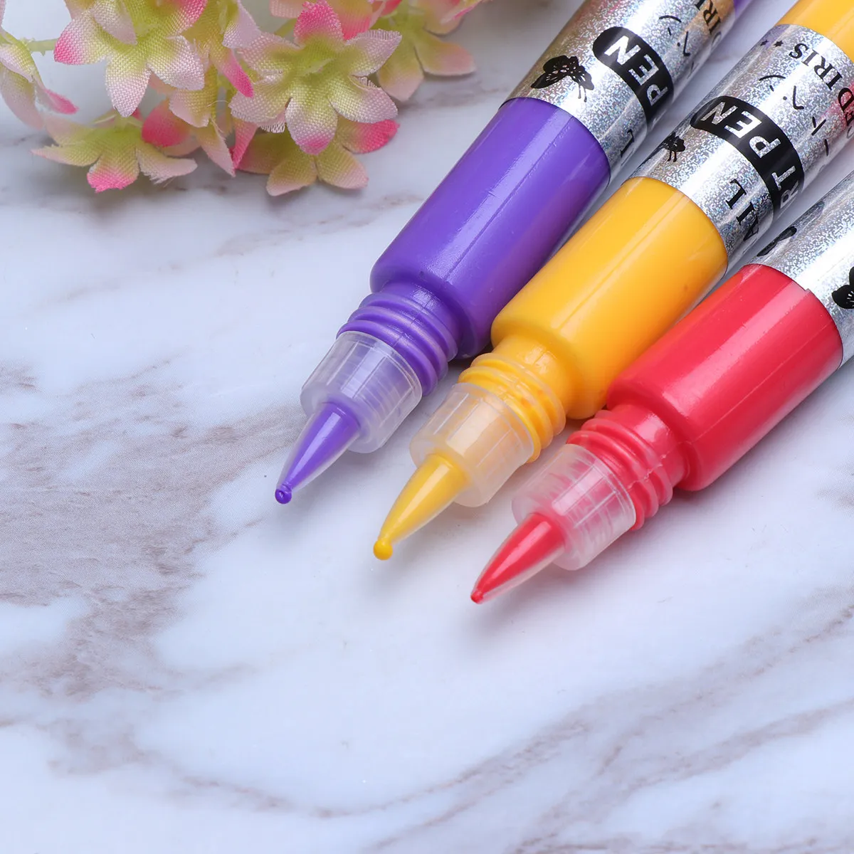 

Tinksky Nail Art Pens 12 Colors Uv Gel Acrylic For 3D Diy Painting Polish False Nails Manicure Design Tool