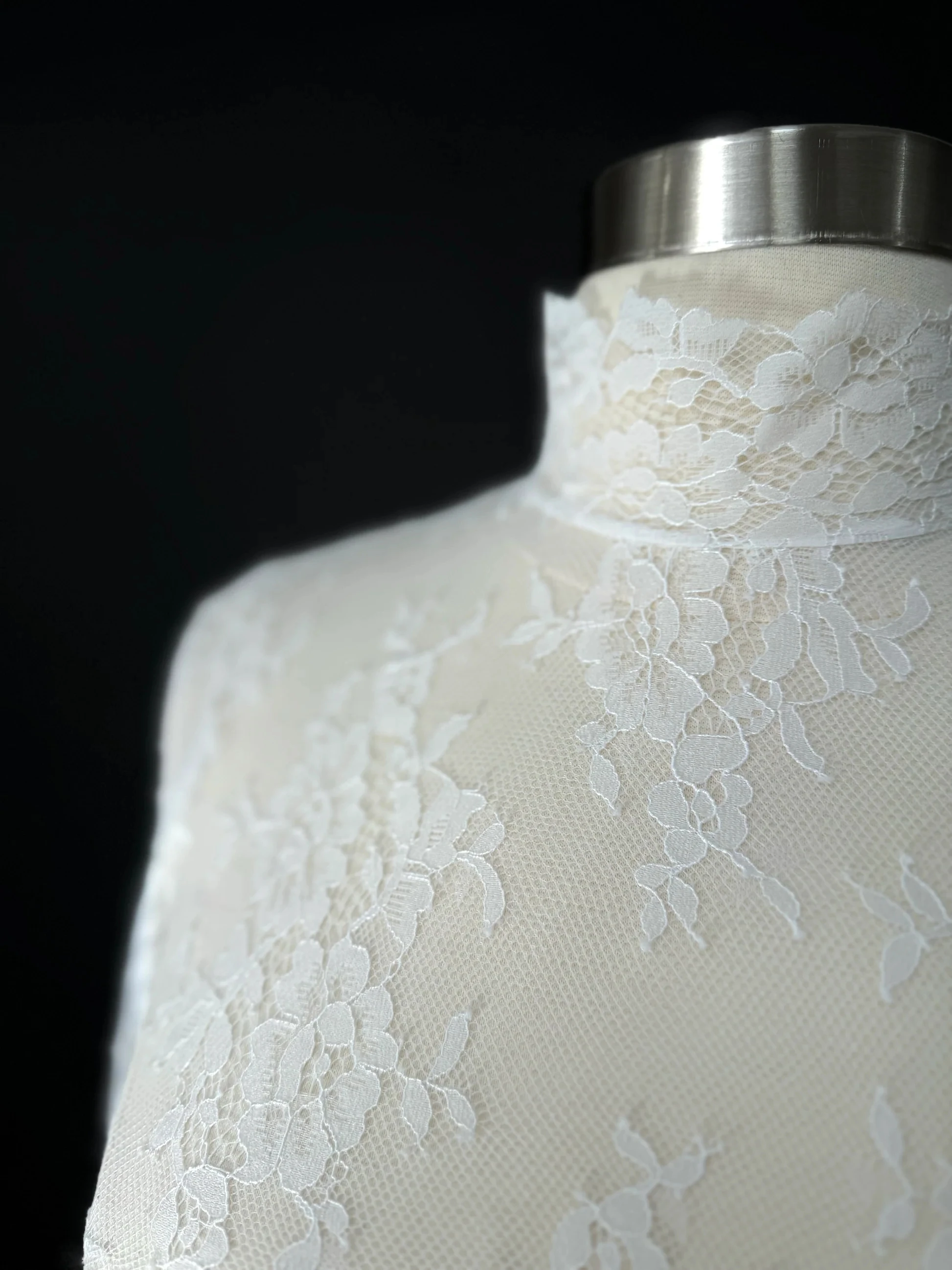 Lace Wedding Boleros Long Sleeves Bride Jacket High Neckline Formal Party Bridal Shrugs Women Capes Wraps Accessory image 5