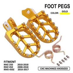 Motorcycle Footpeg Foot Peg Rests For Suzuki RMZ250 RMZ 250 2010-2019