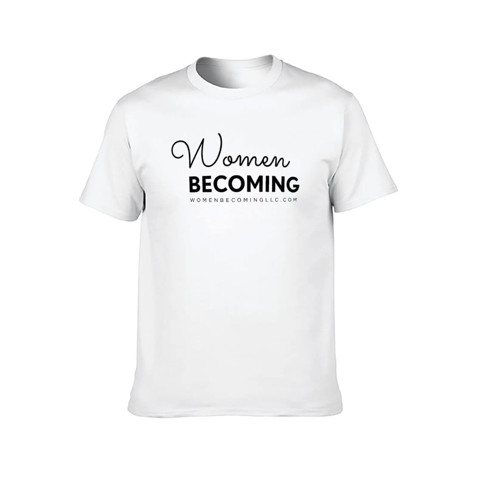 المرأة تصبح (مع URL) - تي شيرت بالحبر الأسود تي شيرت قطن 100% تي شيرت للرجال تي شيرت قطني مضحك #2