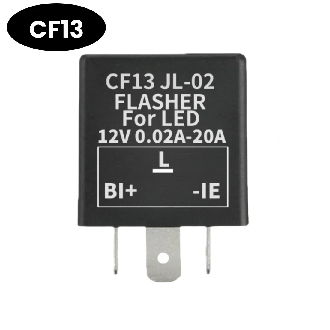 3 Pin CF13 CF14 Adjustable JL-02 Electronic Car Flasher Relay to Fix LED Light Turn Signal Hyper Flash Blinking Light 12V DC