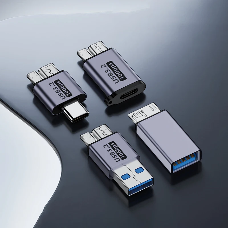

【Адаптер USB A/C на Micro B 3.0, конвертер для синхронизации данных со сверхвысокой скоростью 10 Гбит/с для Macbook Pro, адаптер Type C на Micro B】