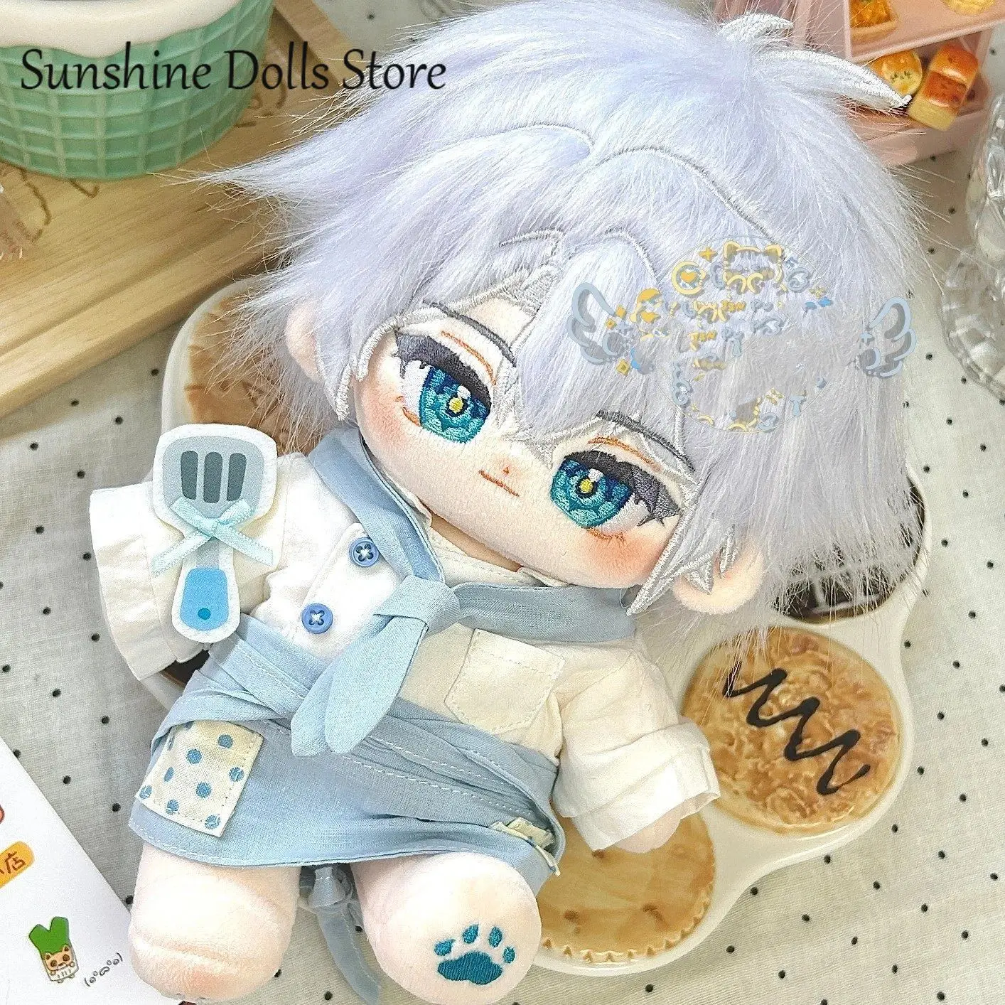 Phainon Game Honkai: ستار السكك الحديدية أنيمي القطن دمية الجسم الوحش آذان مع الهيكل العظمي فستان بلوشي دمى أشكال هدية 20 سنتيمتر