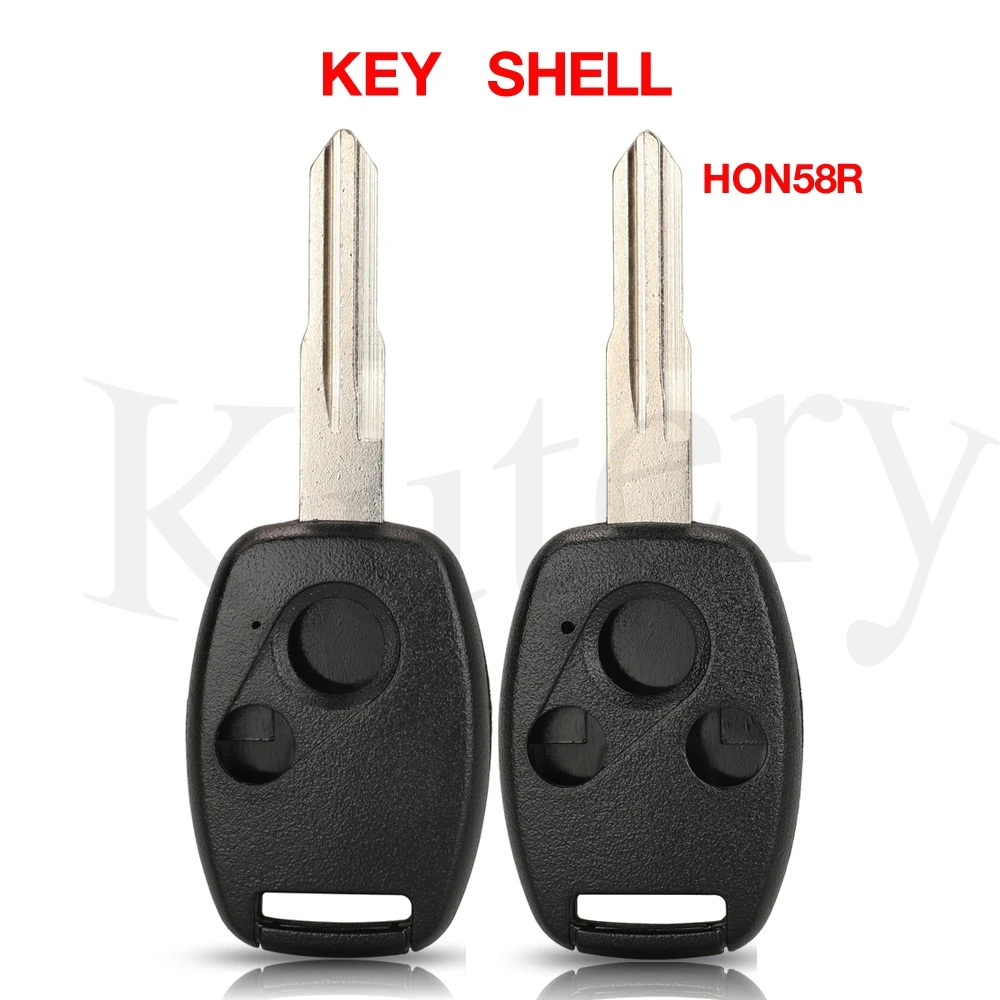 Jingyuqin 10PCS 2/3 Taste Remote Key Fall Shell Transponder Schlüssel Fob Fall Abdeckung Für Honda Mit Uncut Blank HON58R klinge