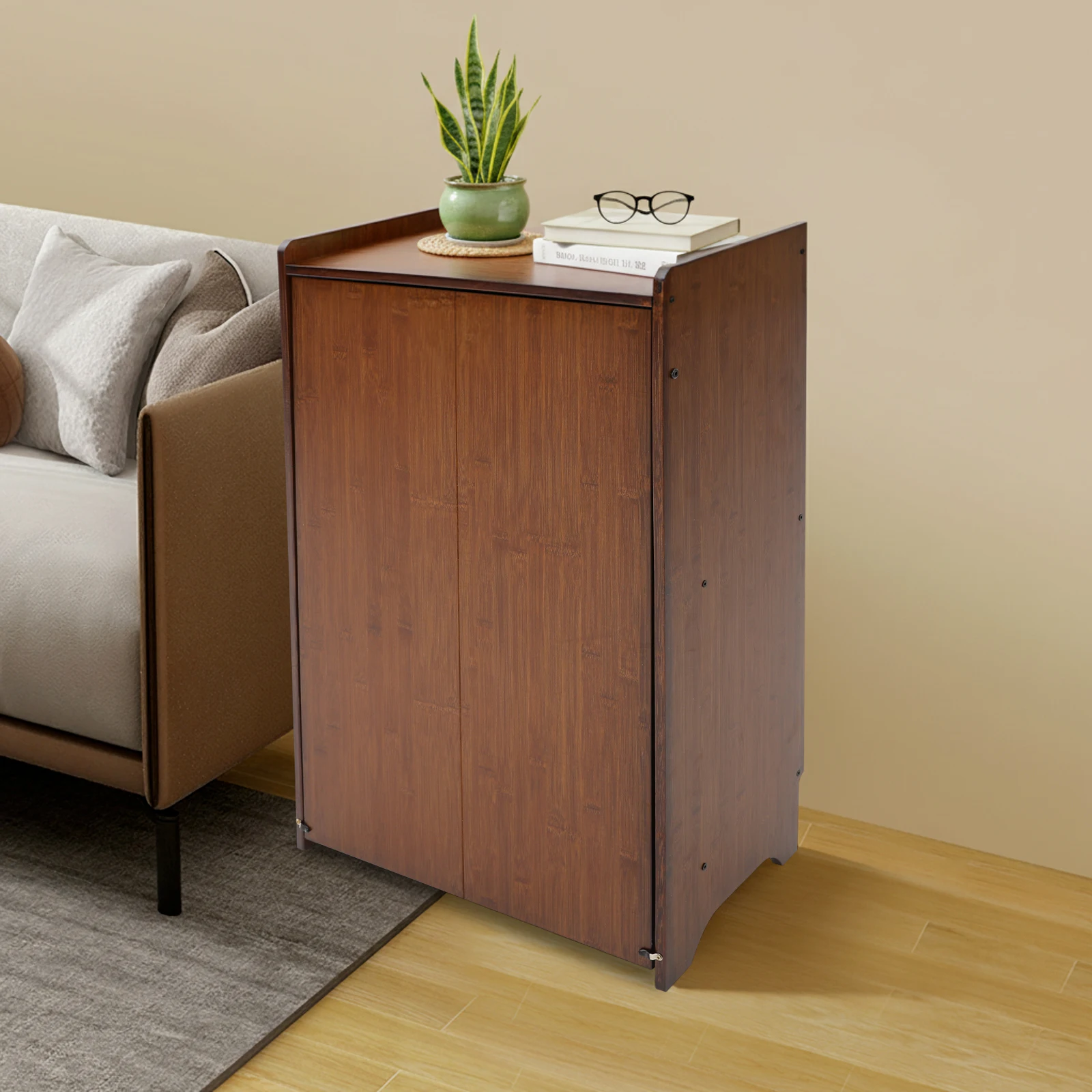 Bamboe opklapbaar bureau met o - Home Office Hideaway Desk recensie en prijs