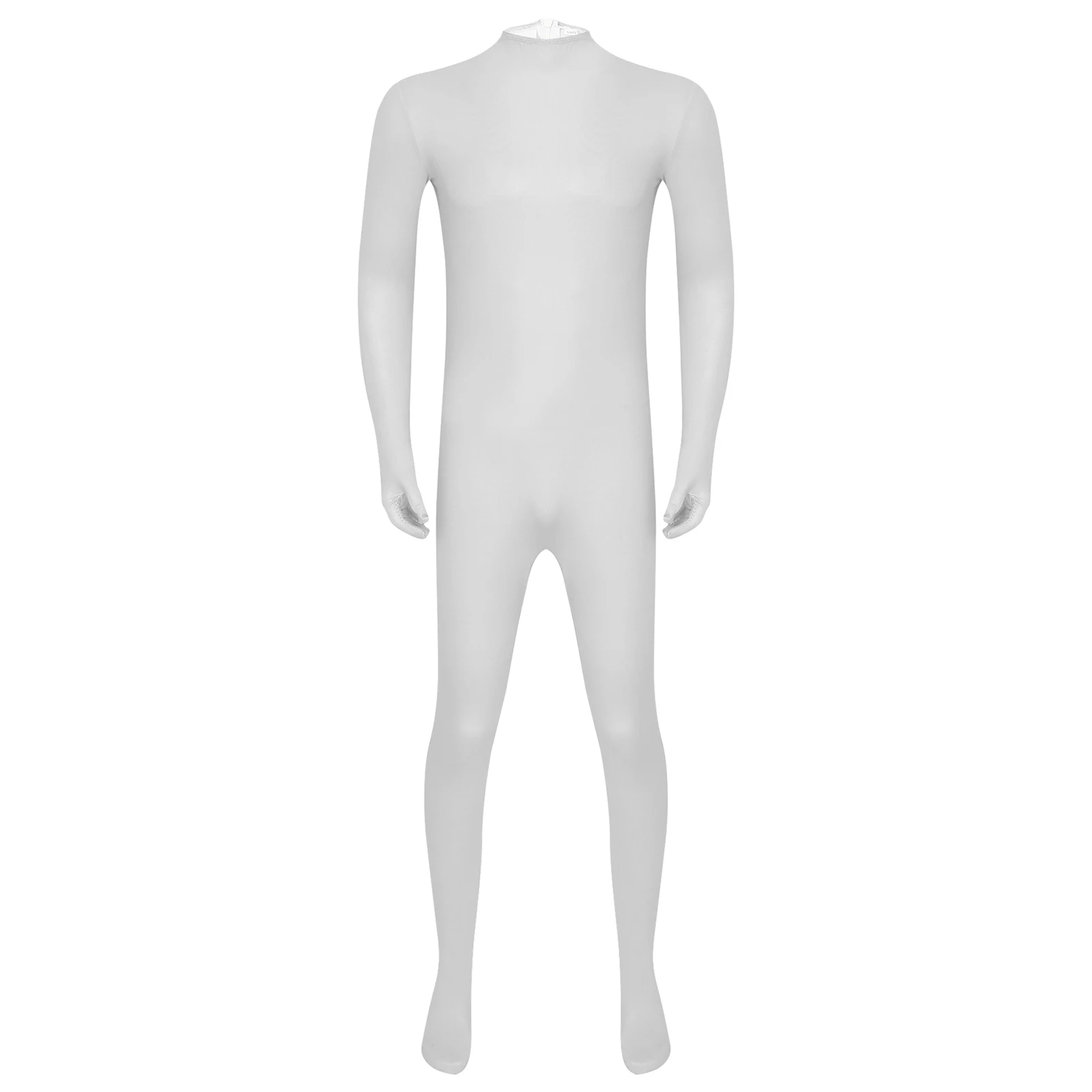 Stoking Tubuh Ultra-lembut Pria Lengan Panjang Baselayer dengan Sarung Tangan Legging Pakaian Dalam untuk Olahraga Binaraga Pertunjukan Otot