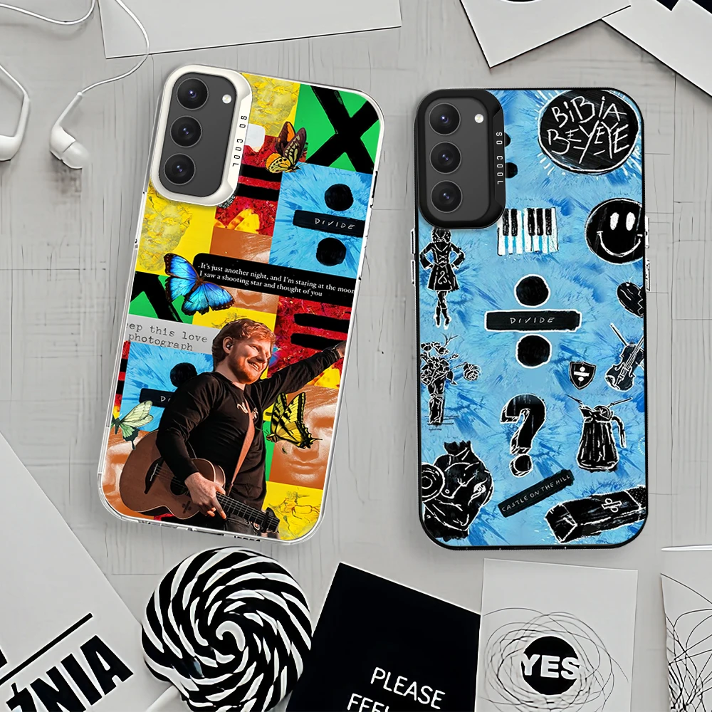 Singer Ed S-SheeranS For Samsung Galaxy A 15 54 55 S23 S24 S25 4G 5G Ultra Plus Fe Laser Cover IMD Phone Case