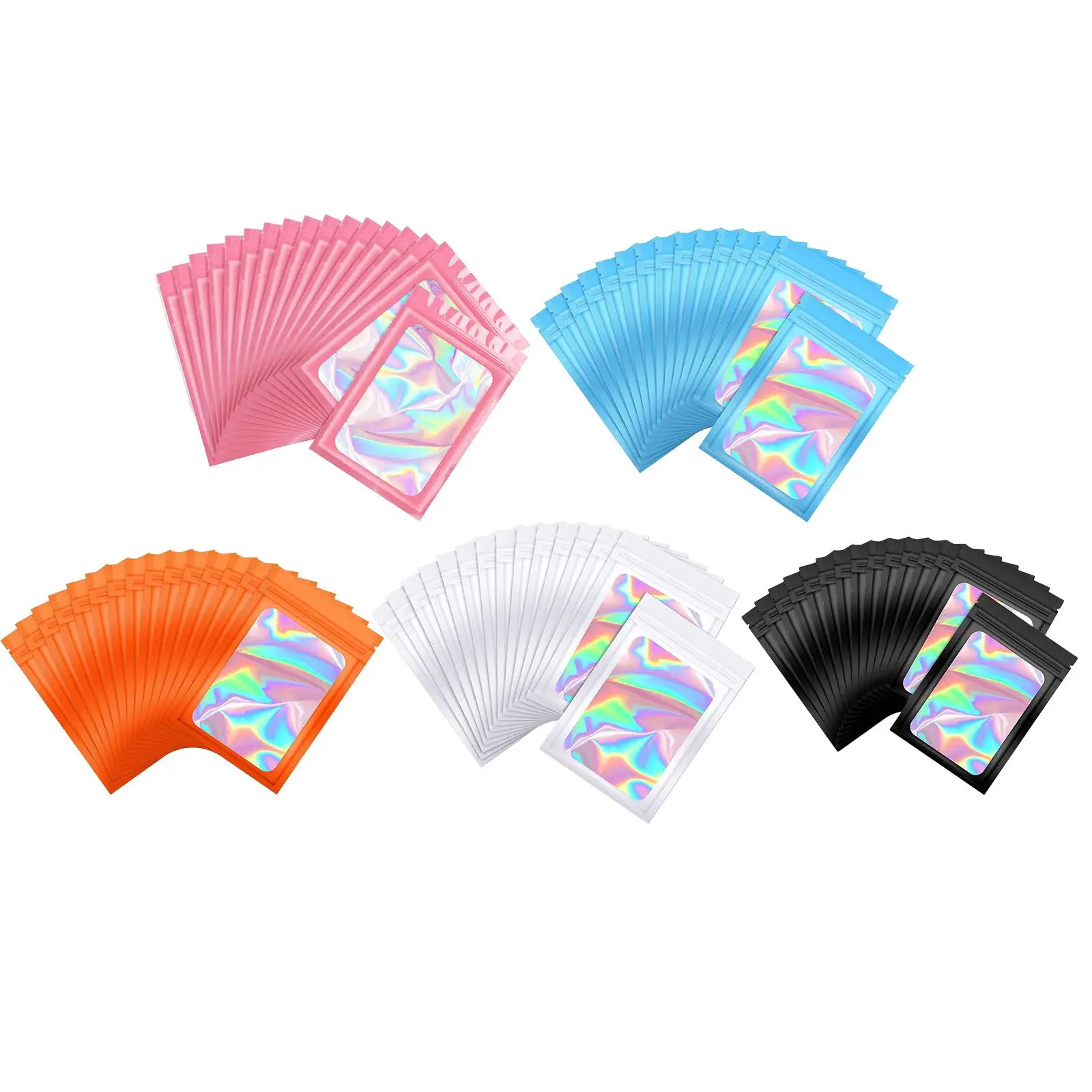 100x Resealable Odor Foil Pouch Bags Airtight for Candy Electronics Jewelry