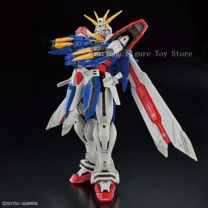 반다이 오리지널 건담 모델 키트 애니메이션 피규어 RG 1/144 GOD GUNDAM 액션 피규어 장난감 Collectible 장식품 어린이를위한 선물