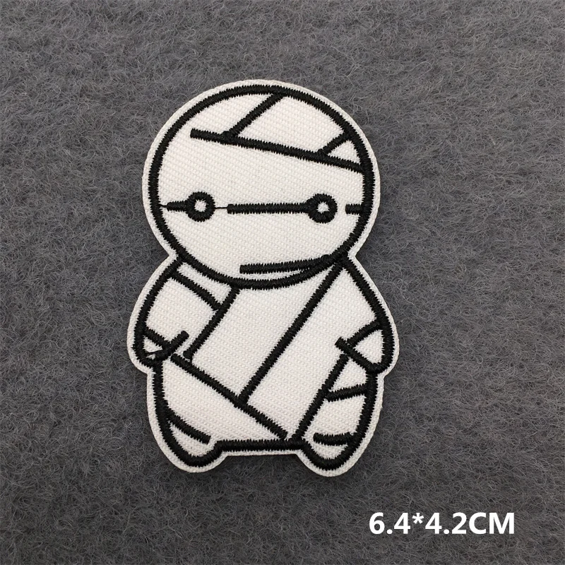 Terror Geist Patch für Kleidung Aufkleber Lustige Anime Bestickt Patches Auf Kleidung DIY Haken Schleife Kleidung Streifen – Detail 8