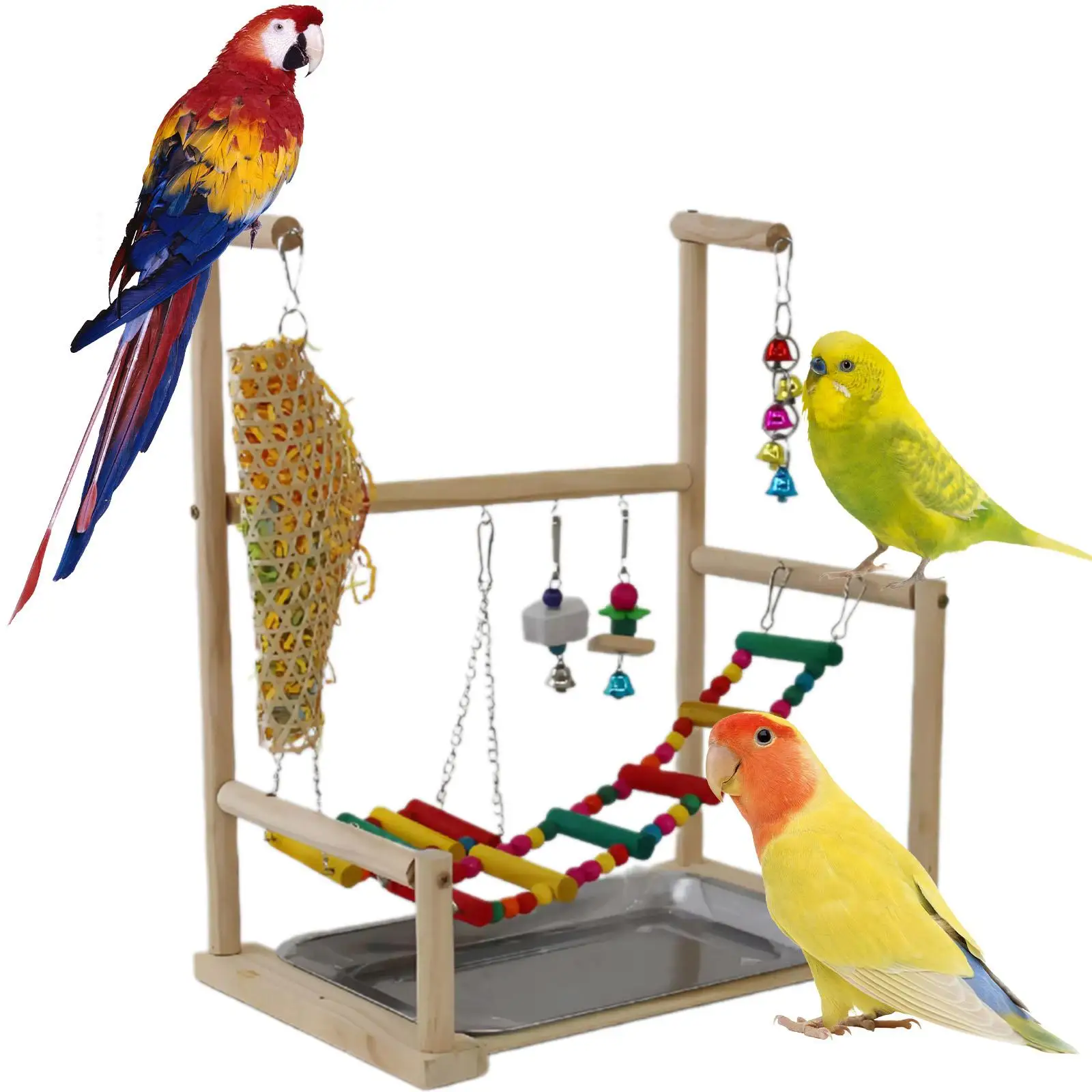 Bird Playground Bird Activity Center for Finch Budgie Cockatiel Hummingbird