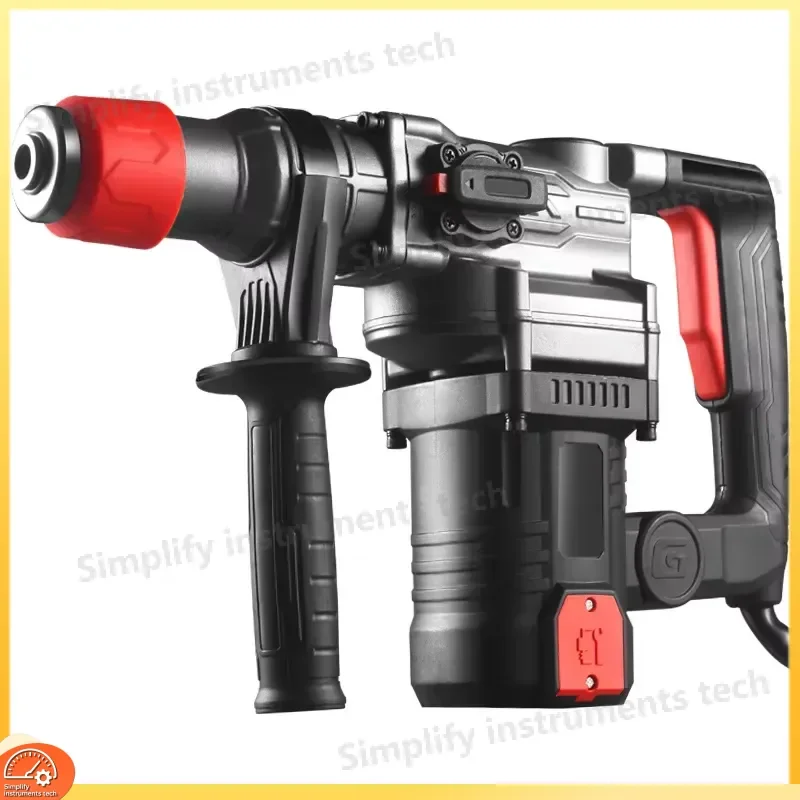 Professional Industrial Grade 4 Slot Hammer Drill 220V AC Power 3 Modes Concrete Rotary Hammer Chisel Flat Head
