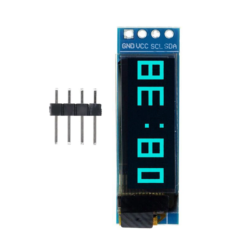 0.91 Inch OLED Display Module Compatible 3.3V/5V OLED Display Module Low Energy Consumption OLED Module OLED Screen Driver