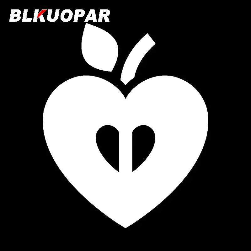 BLKUOPAR Cutout Apple Silhouette Car Stickers Funny Custom Printing Decals Waterproof Scratch-Proof Vinyl Car Accessories