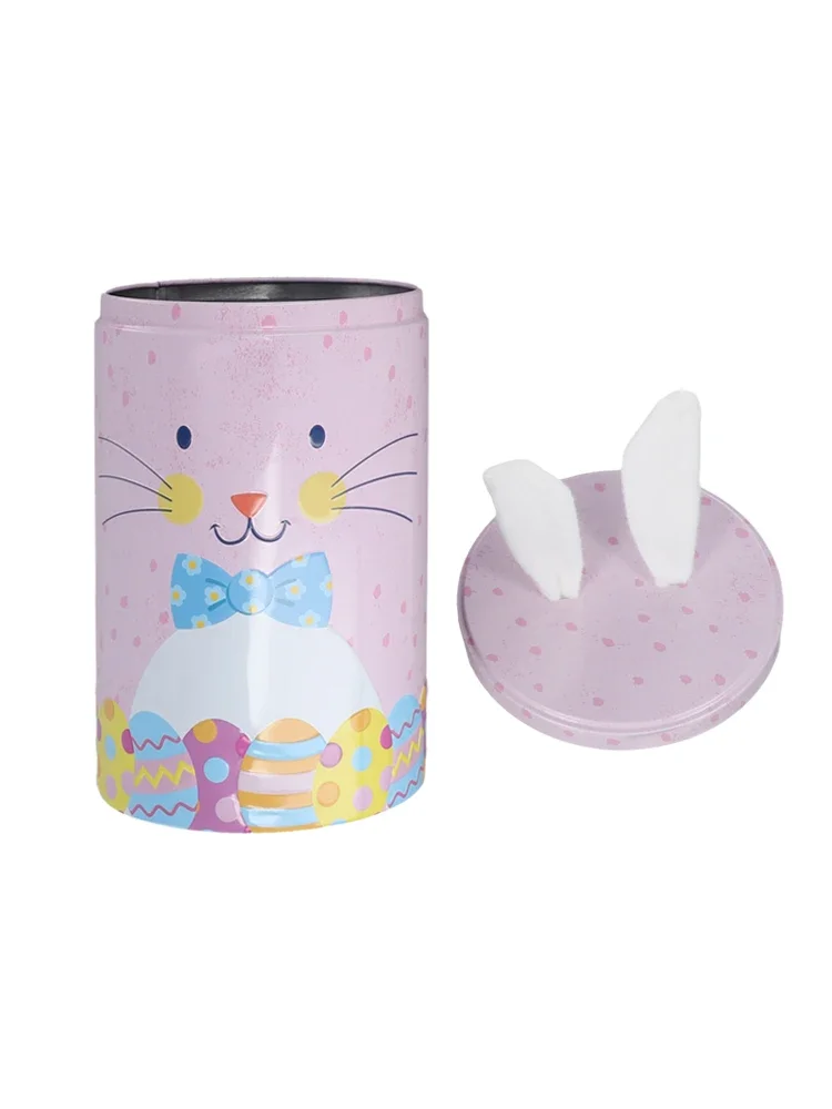 Candy Storage Bunny-shaped Decorative Box Charming Room Decor Delightful Conversation Piece Long-lasting Iron Material