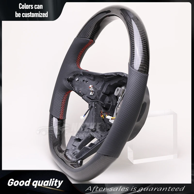 Carbon Fiber Steering Wheel Suitable For Golf 8, R, GTI, Mk8, Can Be Equipped With Buttons And Shift Paddles, Car Accessories