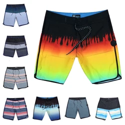 Men Quick Dry Board Shorts Beach Shorts With Label Swimming Pants Stretch Fitness Sports Shorts Waterproof Surf Shorts Homme