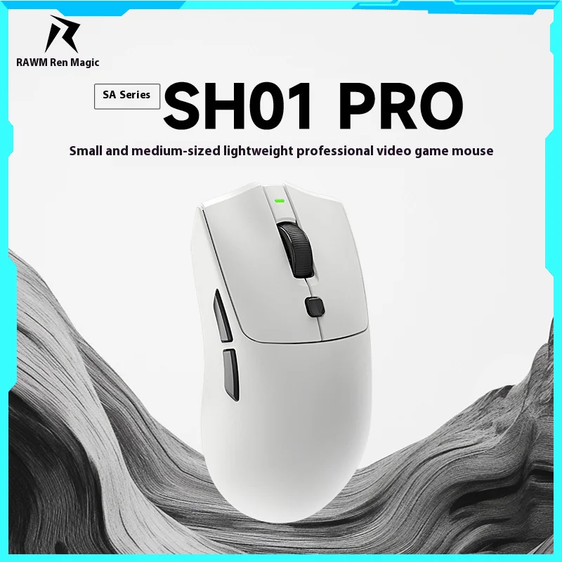 Renmo SA-SH01PRO gaming flagship mouse 3950+52840 wireless 8K small and medium-sized hand hot swappable micro motion light