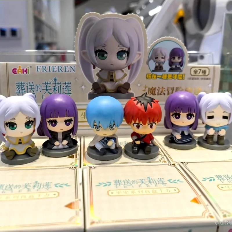 

Spot Frieren: Beyond Journey'S End Sitting Pose Series Blind Box Chibi Figurines Anime Models Ornaments Toys Birthday Gifts