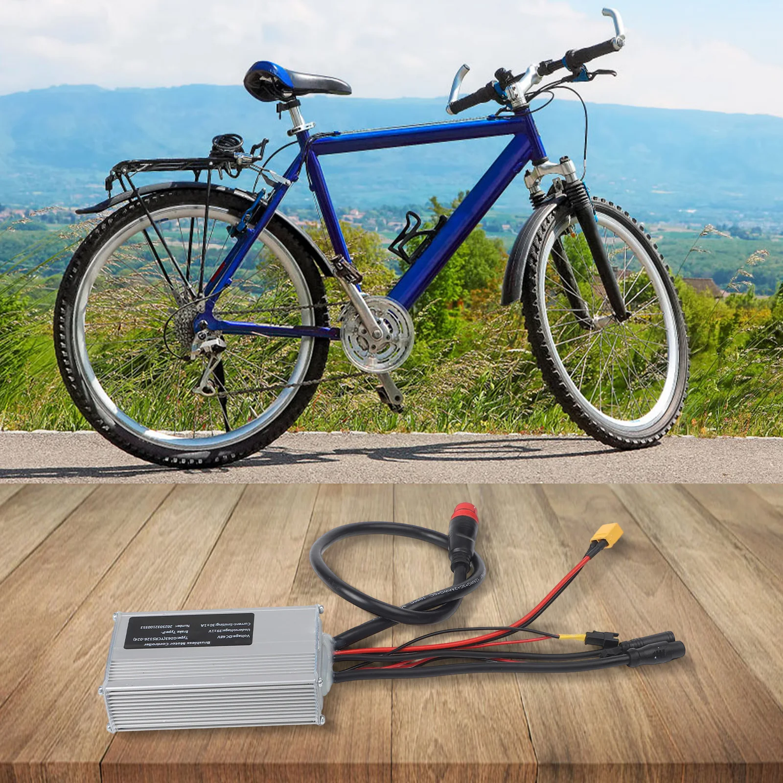 

48V 30A Controller Brushless Motor Aluminum Alloy Shell Lamp Wire Included 48V 30A Electric Bicycle Controller