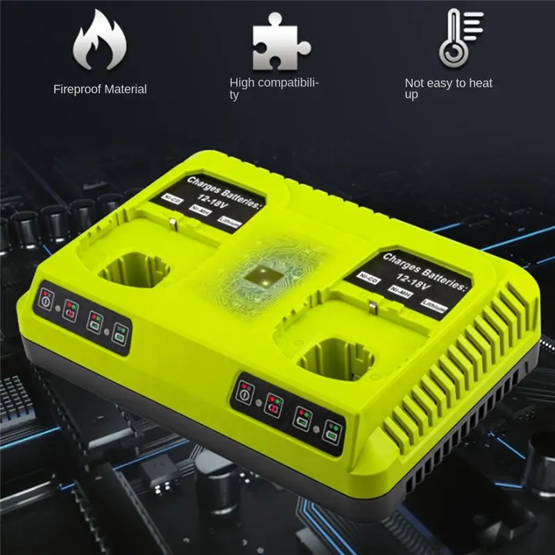 

(PQWN) Зарядное устройство P117 P118 3A Ni-Cd Ni-Mh для литиевых аккумуляторов Ryobi 12V-18V P102, P107, P103, P104, P105, P106, с вилкой стандарта ЕС