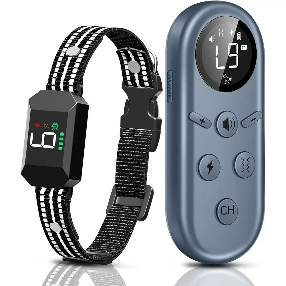 

Dog Shock Collar with Remote - 4200T Training Collar, 3 Safe Modes, Security Lock, IP67 Waterproof & Rechargeable E-Collar for A