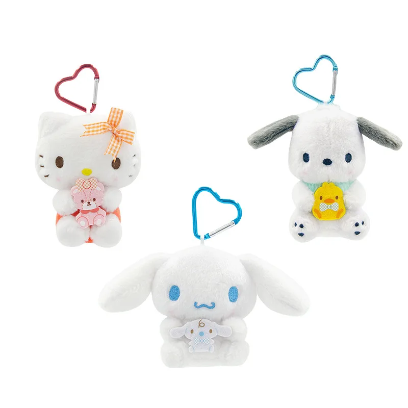 Sanrio Hello Kitty Cinnamoroll Pochacco Knuffel Kawaii Cartoon Knuffel Goede Vrienden Serie Rugzak Hanger Kinderen Gift