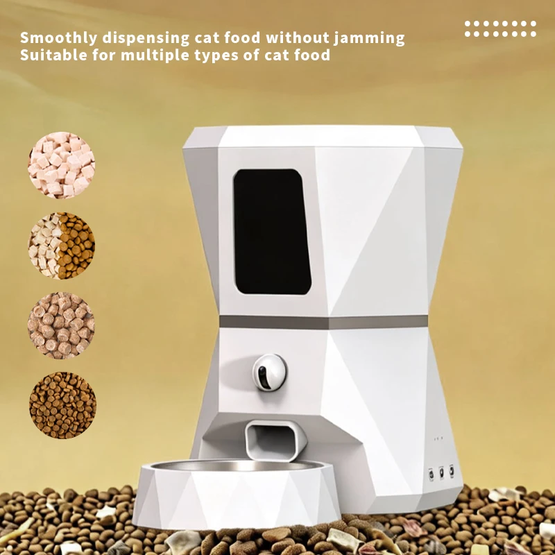 Top-Quality 4L Tuya APP Control WIFI Timed Cat Automatic Food Dispenser Smart Pet Feeder With HD Adjustable Camera - view 5