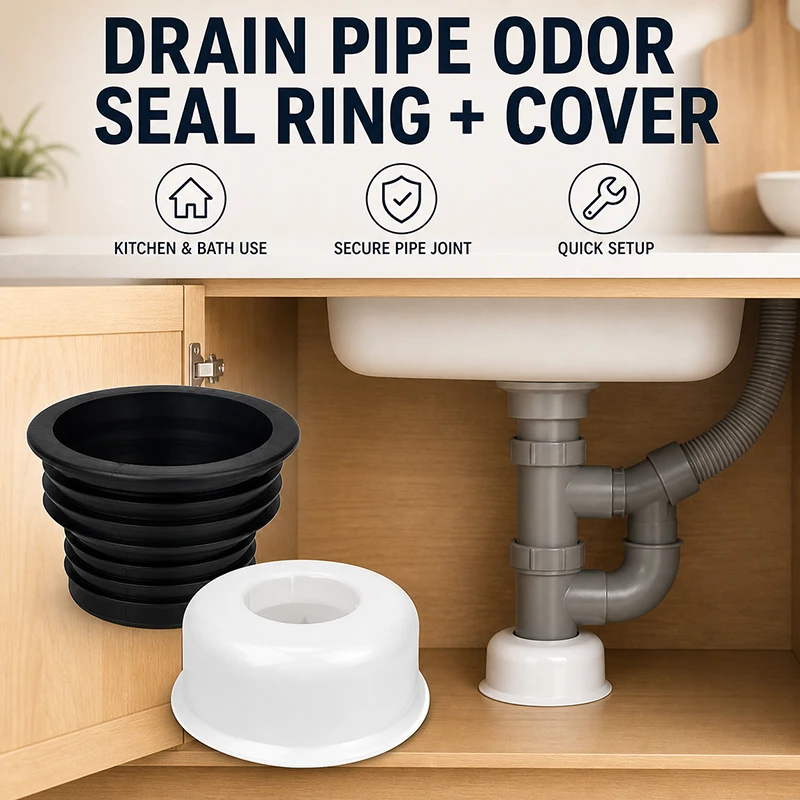 Universal Silicone Sealing Anti-Smell Drain Plug Deodorant Filter Ring Odor Blocking Gasket For Kitchen Sink Bathroom Drainage