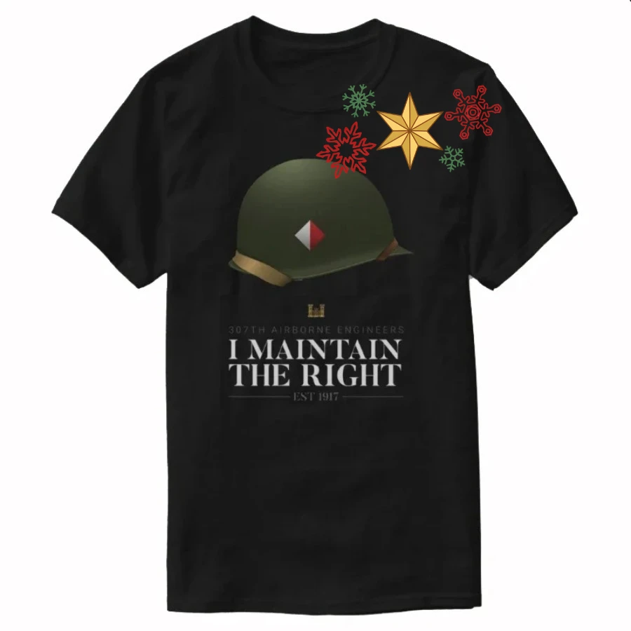 82nd Airborne Division 307th Airborne Engineer Battalion T-Shirt 100% Cotton O-Neck Summer Short Sleeve Casual Mens T-shirt