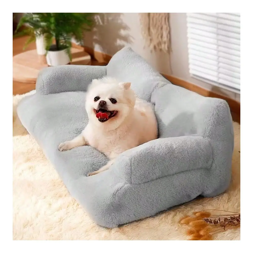 

Sofa, Small Dog And Cat Supportive Bed For Small Dogs, With Colorful Elastic Balls For Playing With Cats, Featuring A Removable
