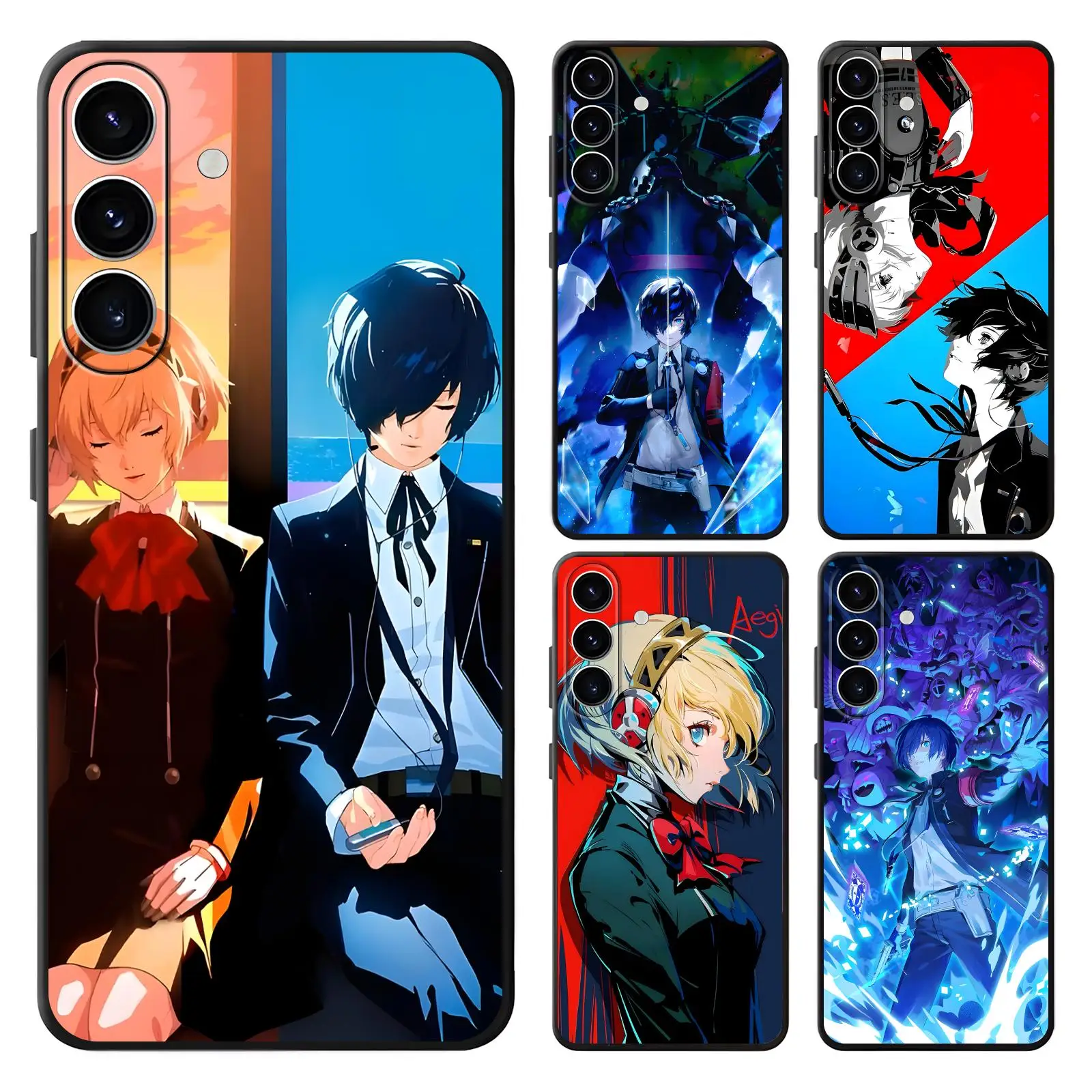 Phone Case For Samsung A57 A56 A37 A27 A17 A36 A26 A55 A35 Anti-Drop Soft Black Case HOT Game persona e 3